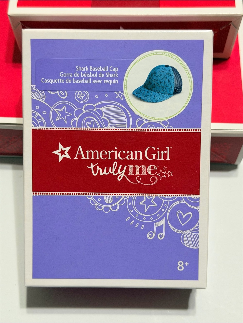 NRFB American Girl Doll Truly Me Shark Baseball Cap Retired-Pristine!!